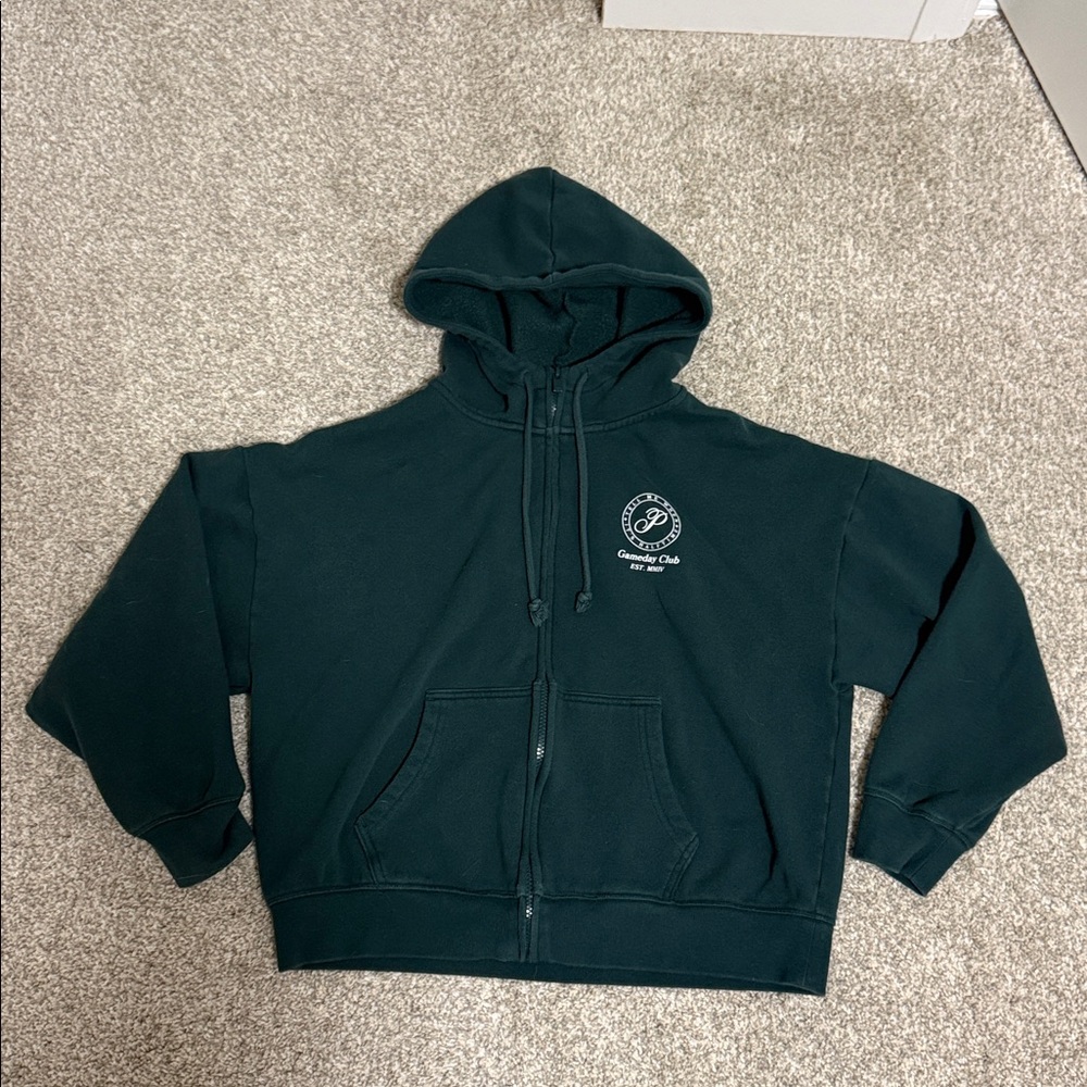 VICTORIA'S SECRET PINK Ivy Fleece Campus Zip Hoodie